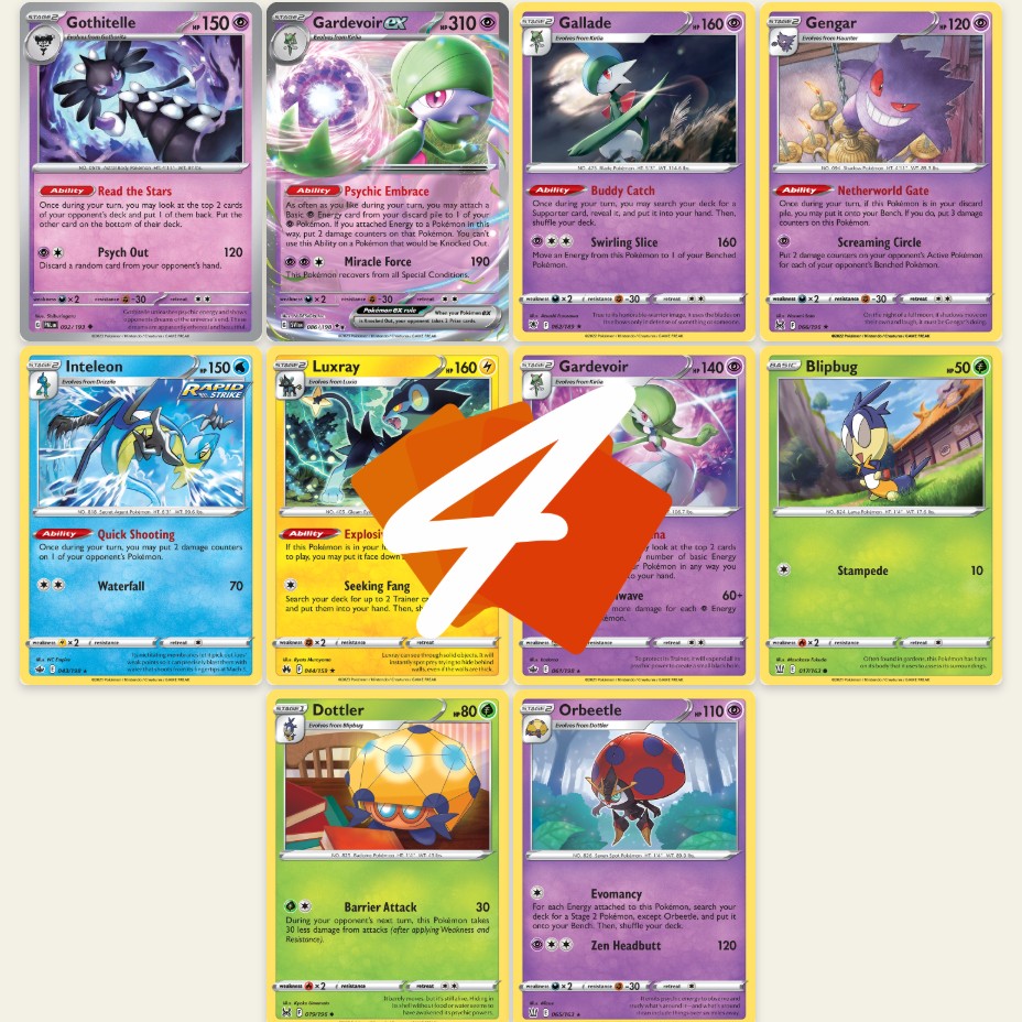 GOTHITELLE : Control Your Opponent's Cards ! w/ Orbeetle Engine! PTCGL (Pokemon PALDEA EVOLVED)